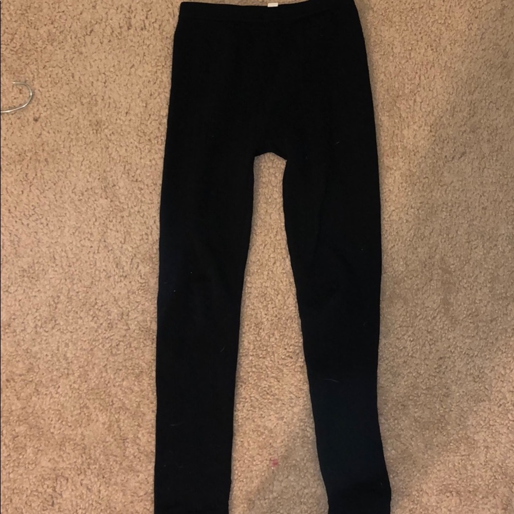 Polyester and spandex leggings